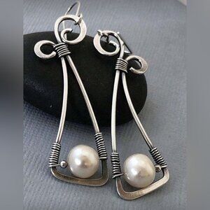 Pearl drop Earrings N1651